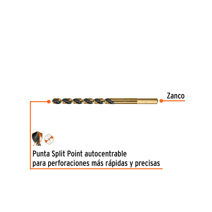 Broca HSS 13/64' Trugold para metal, Truper Expert 11128