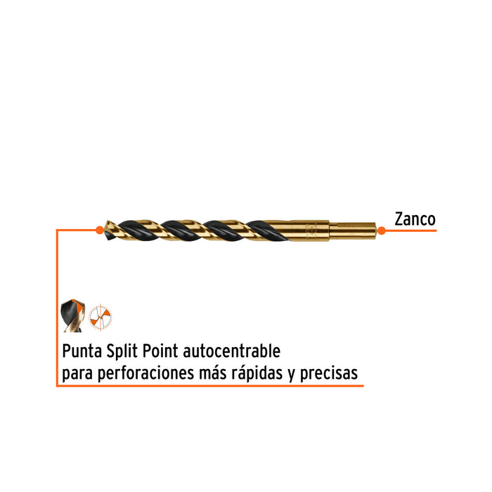 Broca HSS 15/32' Trugold para metal, Truper Expert 11162