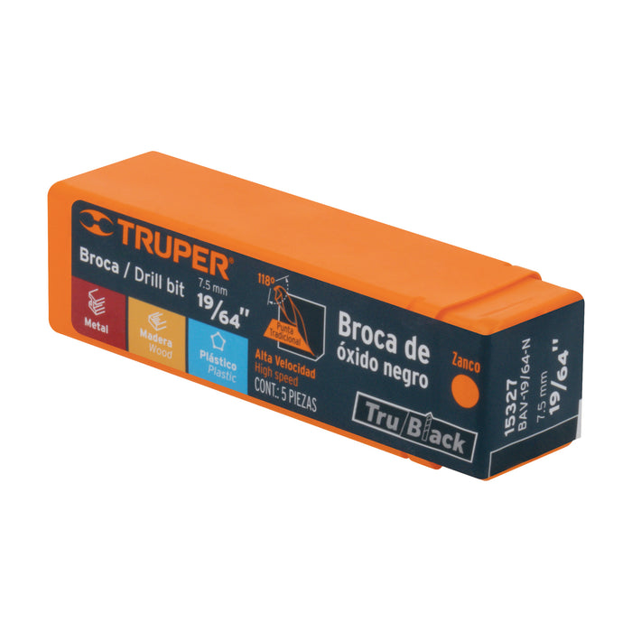 Broca HSS 1' Trugold para metal, Truper Expert 11176 BAV-1