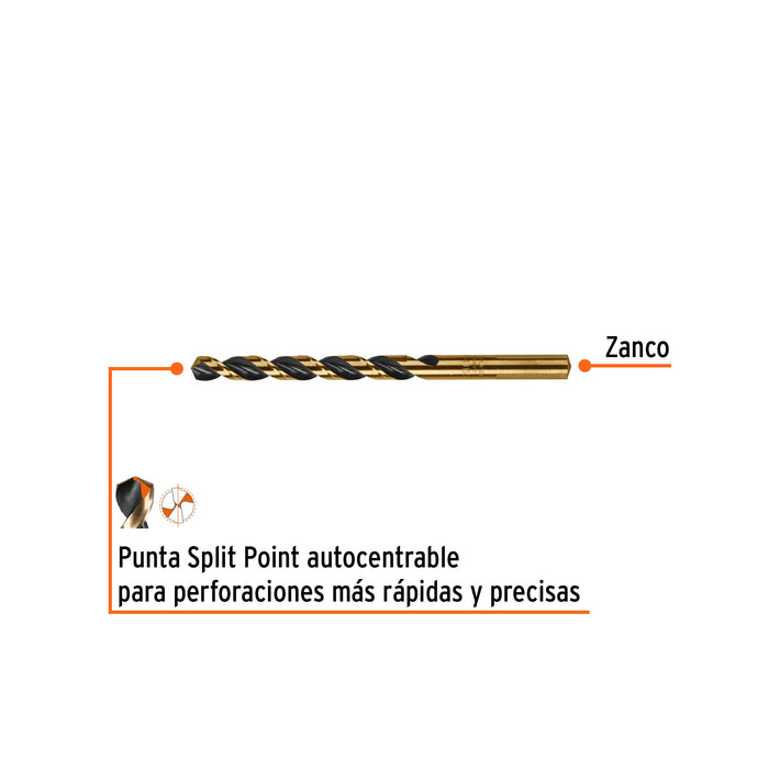 Broca HSS 19/64' Trugold para metal, Truper Expert 11140
