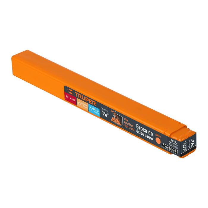 Broca HSS 5/8' Trublack para metal, Truper Código: 15392