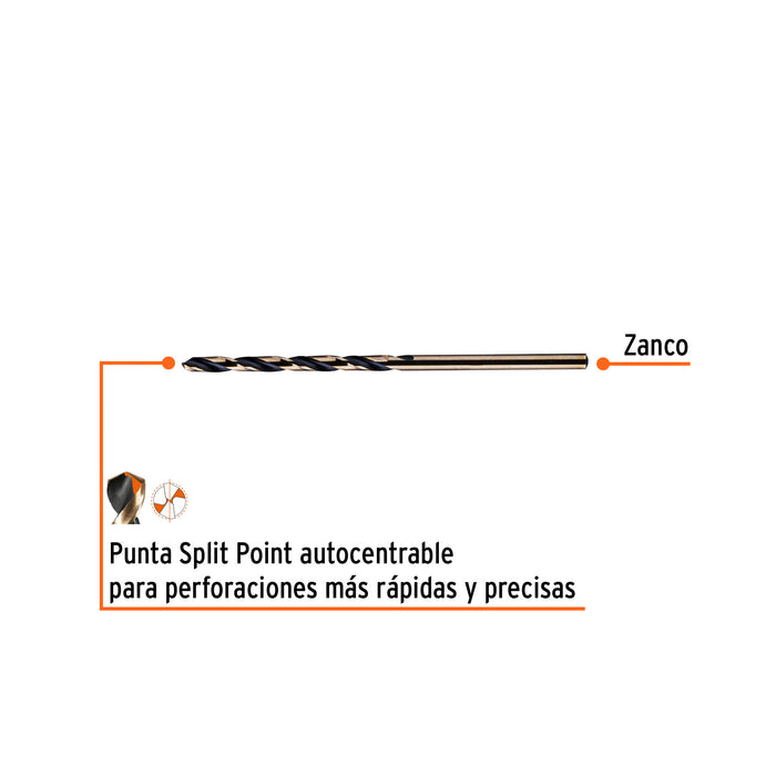 Broca HSS 7/64' Trugold para metal en blíster, Expert 12739