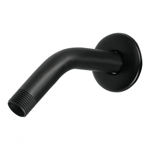 Brazo corto con chapetón para regadera, negro mate, Aqua 47647 BCH-500M