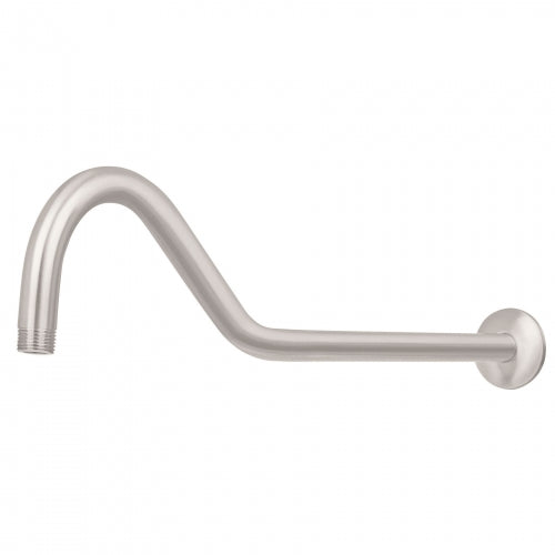 Brazo y chapetón tipo gancho para regadera, 50 cm, satinado 44509 BCH-720N