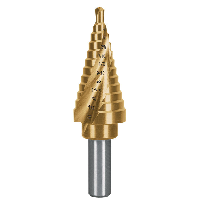 Broca escalonada titanio 12 escalones 3/16' a 7/8', Expert 101553 BES-12X