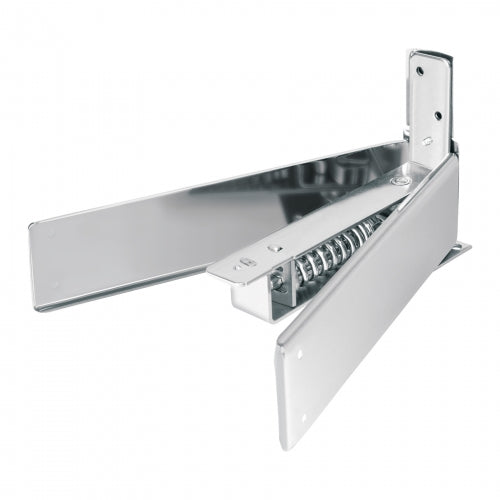 Bisagra de piso doble acción, acero cromado, Hermex 43181 BIP-153