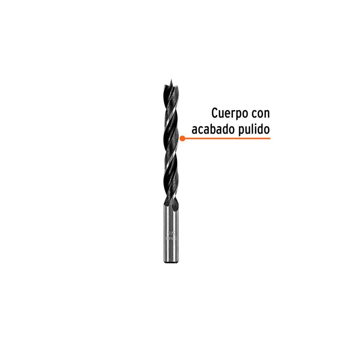 Broca con punta centradora para madera 3/8', Truper Código: 101694