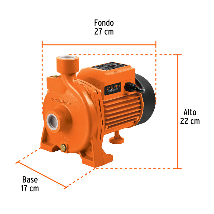 Bomba centrífuga para agua modelo europeo, 1/2 HP, Expert 10072