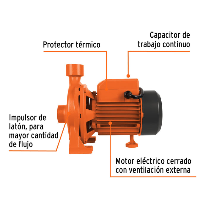 Bomba centrífuga para agua modelo europeo, 1/4 HP, Expert 10071