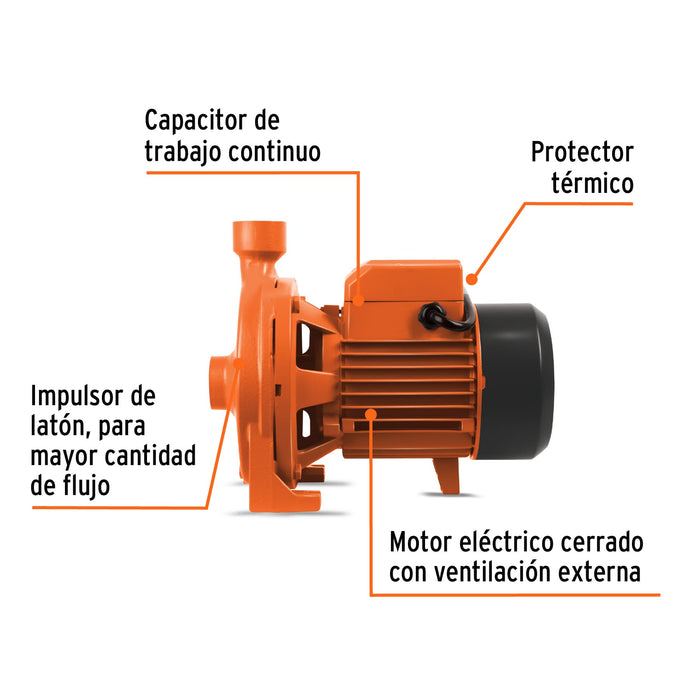 Bomba centrífuga para agua modelo europeo, 1 HP, Expert 10074 BOAC-1