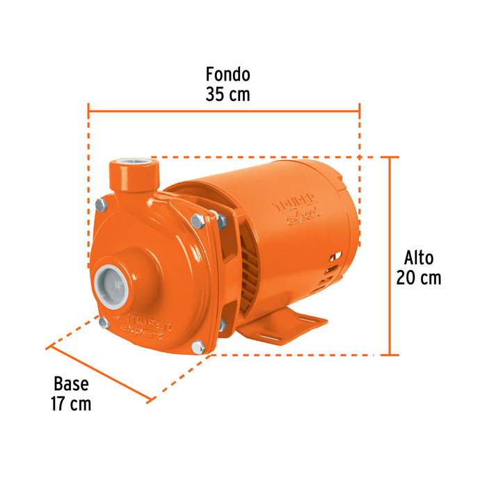 Bomba centrífuga para agua, 3/4 HP, Truper Expert 100432