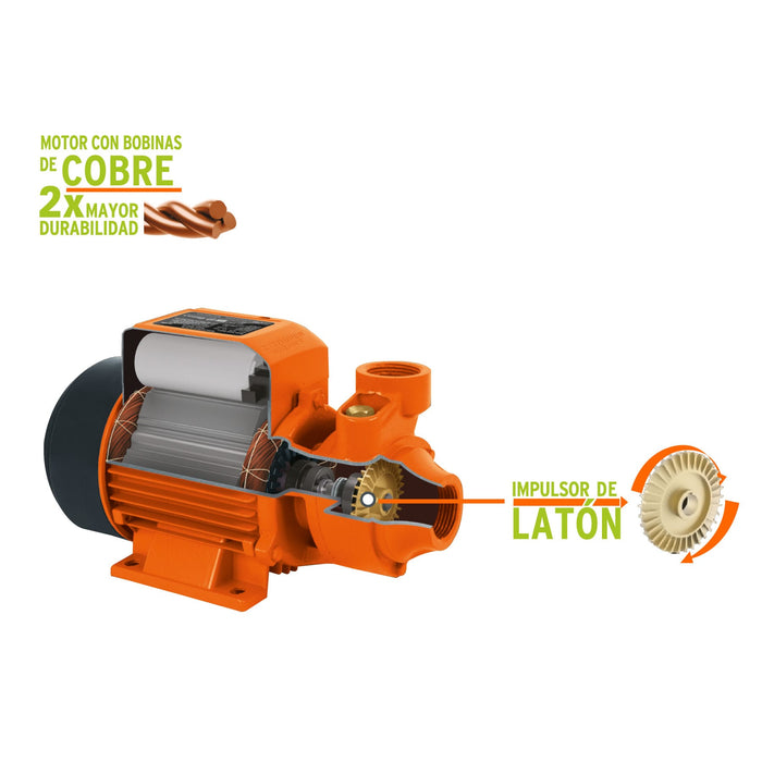 Bomba periférica 1 HP, altura máxima 70 m, Truper Expert 10070 BOAP-1