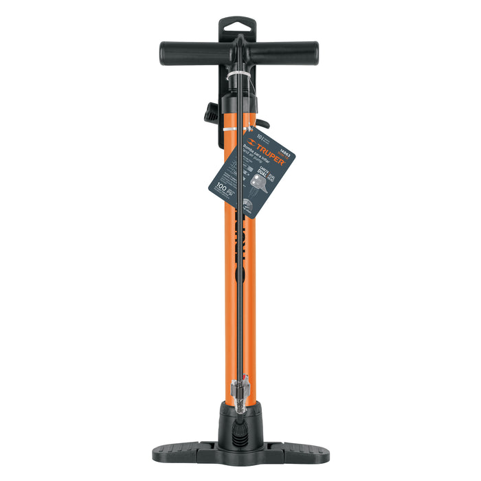 Bomba manual para inflar, 100 PSI, Truper 14863 BOM-TR