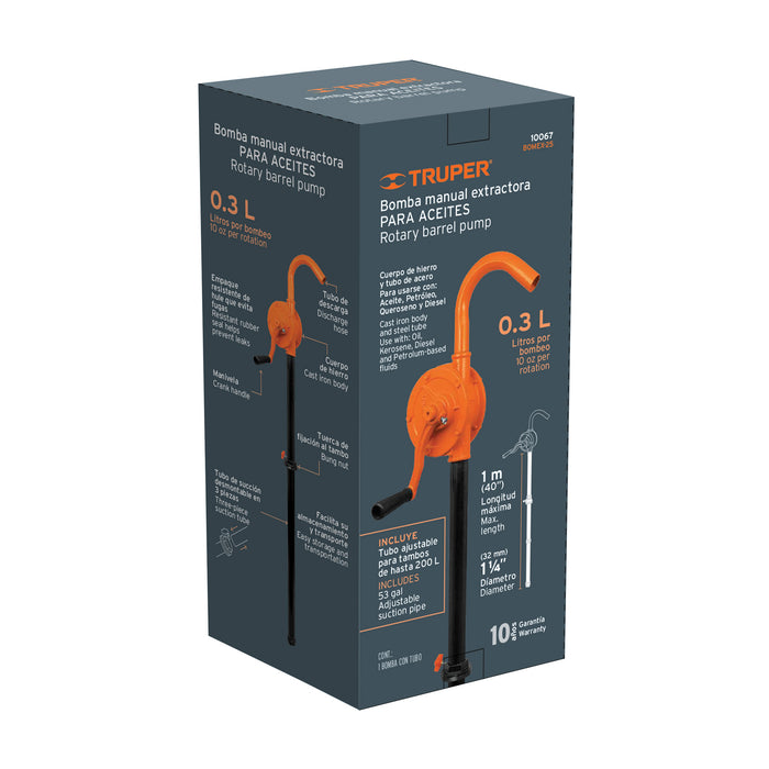 Bomba extractora de aceites con manivela, Truper 10067 BOMEX-25