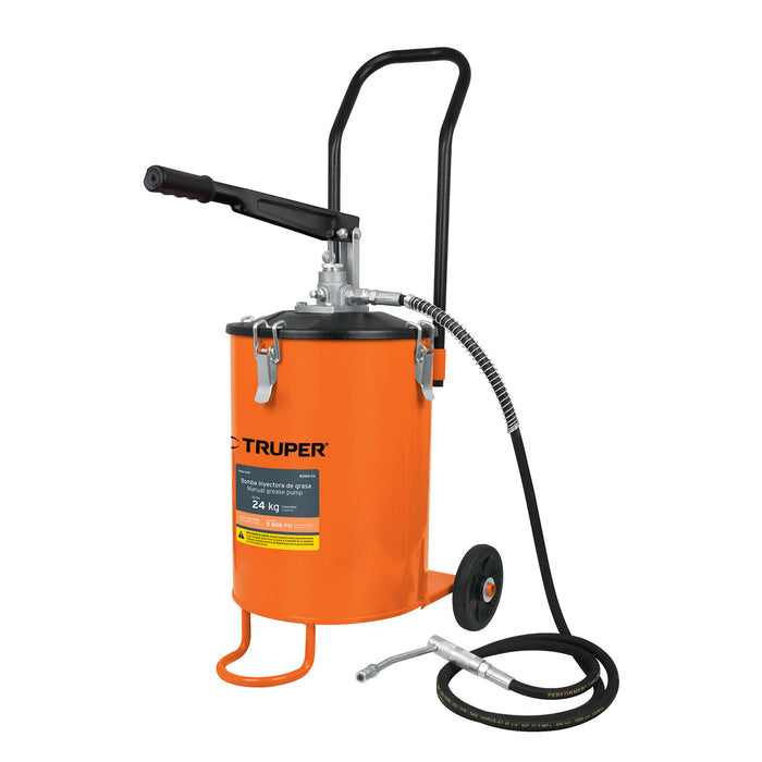 Bomba inyectora de grasa, 24 kg, Truper 16850 BOMIN-24