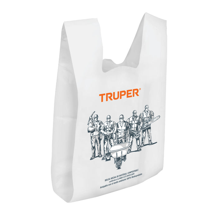 100 bolsas plásticas biodegradables de 20 x 40 cm, Truper 68052 -BOP 40.00