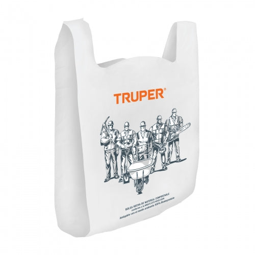 100 bolsas plásticas biodegradables de 27 x 50 cm, Truper 68053