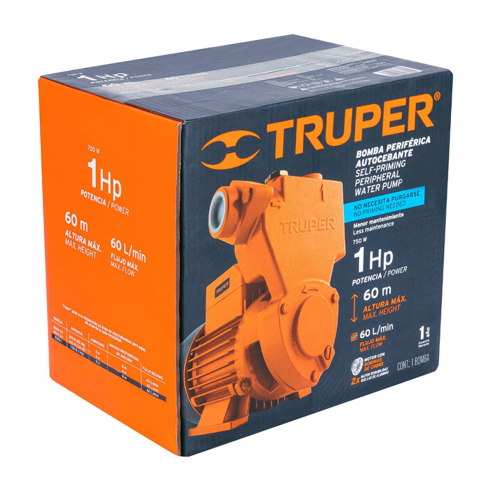 Bomba periférica autocebante 1 HP, Truper 12782 BOPA-1