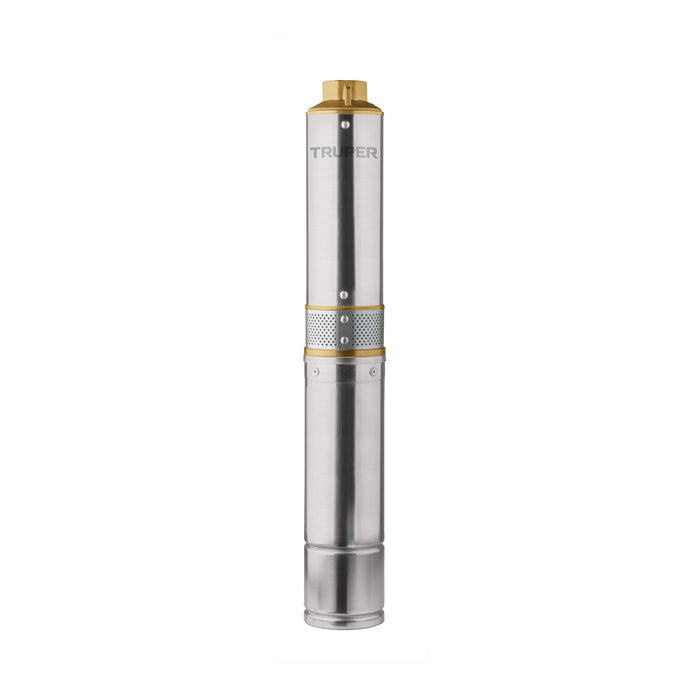 Bomba sumergible, tipo bala, 1/2 HP, a/limpia, 220V, Truper Código: 102974
