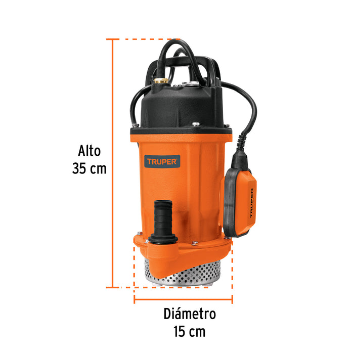 Bomba sumergible de hierro fundido para agua limpia 3/4 HP Código: 100170