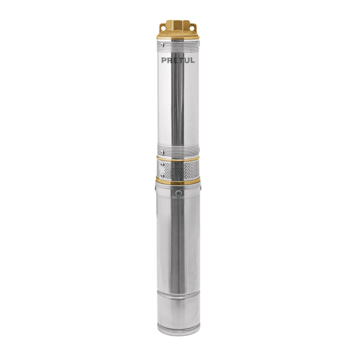 Bomba sumergible, tipo bala, 3/4 HP, agua limpia, Pretul 28204