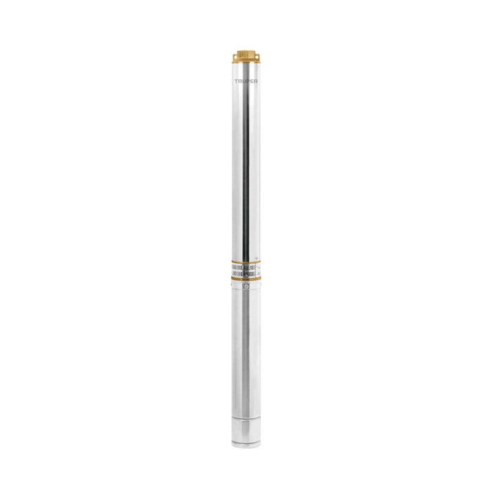 Bomba sumergible, tipo bala, 3 HP, a/limpia, 220V, Truper 102978 BOS-3LM-2