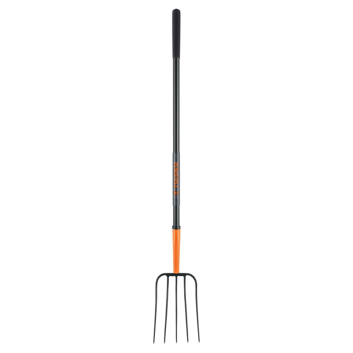 Bieldo para paja, 5 dientes, mgo largo de acero 48' 102101 BPJ-5M