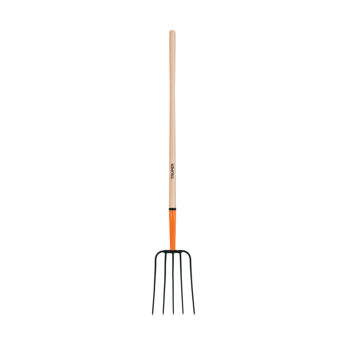 Bieldo para paja, 5 dientes, mgo largo 48', Truper 11006 BPJ-5