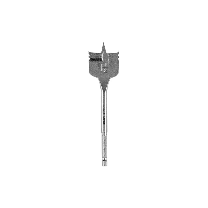 Broca plana de manita 1-1/2' para madera, Truper Código: 11393