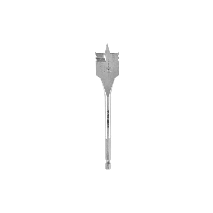Broca plana de manita 1-1/8' para madera, Truper Código: 11387