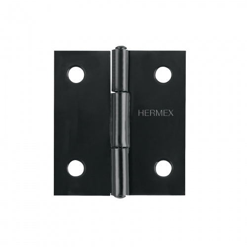 Bisagra rectangular 1-1/2' negra, Hermex 45633 BR-156