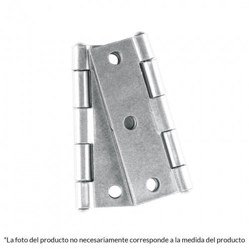 Bolsa con 2 bisagras rectangulares 2-1/2', acero pulido 45684 BR-250B