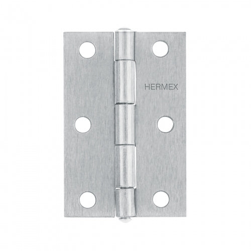 Bisagra rectangular 3' acero pulido, Hermex 43189 BR-300