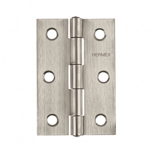 Bisagra rectangular 3' acero inoxidable, Hermex 43203 BR-304