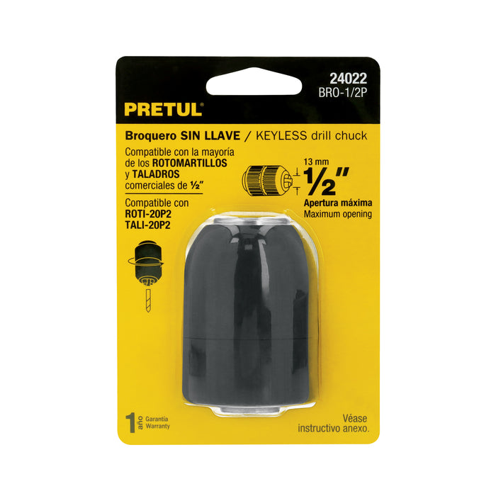 Broquero sin llave, 1/2', Pretul 24022