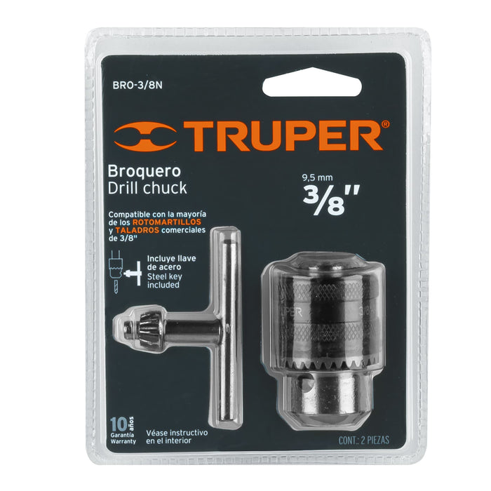 Broquero de 3/8'con llave, Truper Código: 16477