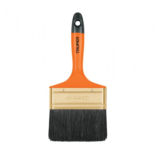 Brocha profesional de 4' con mango de plástico, Truper 14486 BRT-4