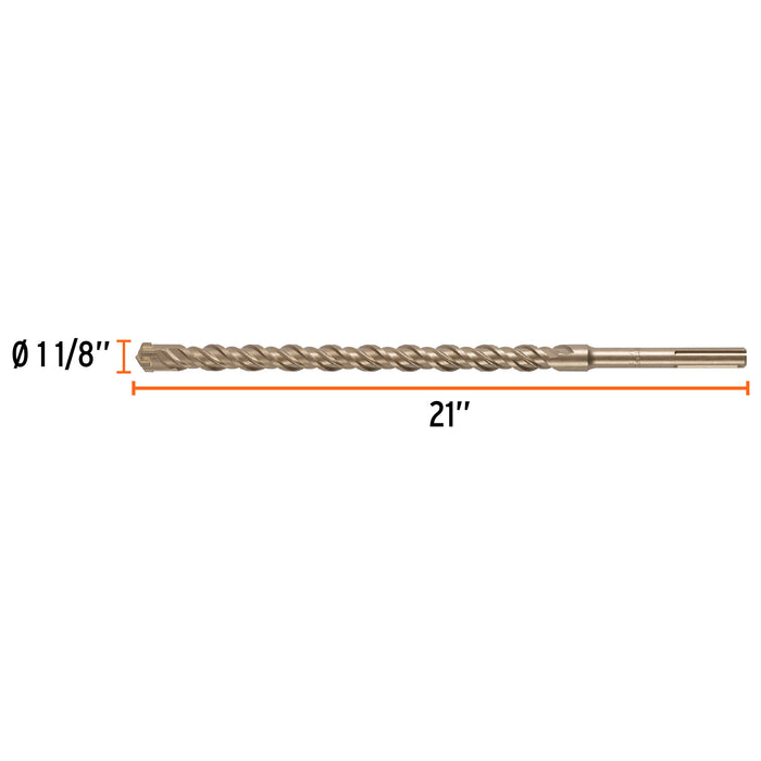 Broca SDS Ma x de 1-1/8 x 21', Truper Código: 101464