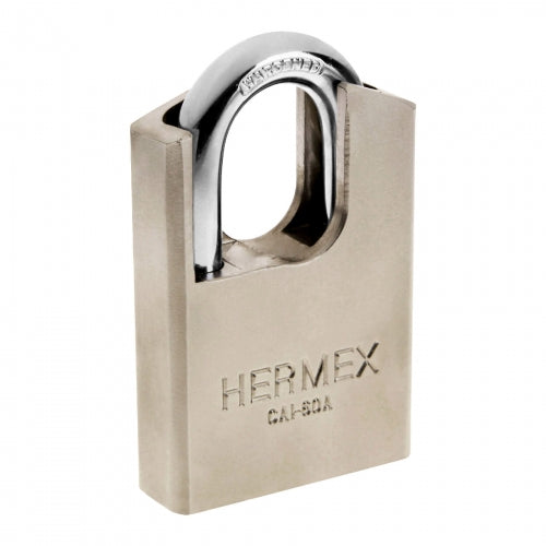 Candado de acero, máxima seguridad, 60mm, llave anti-ganzúa 43335 CAI-60A