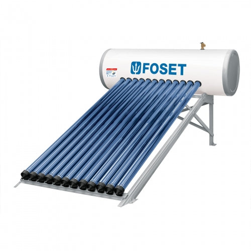 Calentador solar HeatPipe, 12 tubos, 150L, 4 personas, Foset 49965 CALE-12HS