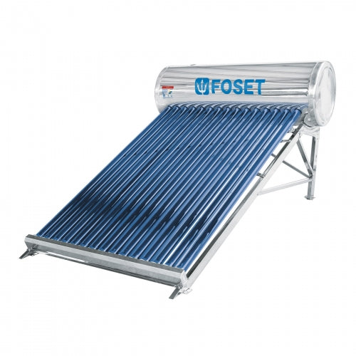 Calentador solar de agua, 15 tubos, 195L, 5 personas, Foset 45272 CALE-15S