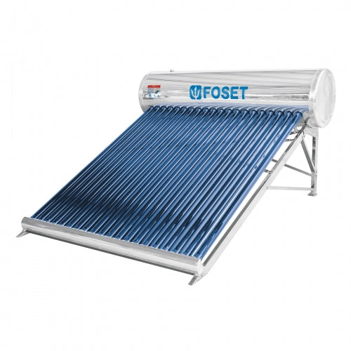Calentador solar de agua, 20 tubos, 240L, 7 personas, Foset 45273 CALE-20S