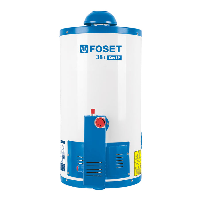 Calentador de depósito, 38L, 1 servicio, gas natural, Foset 45243