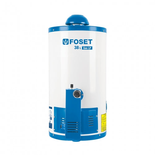 Calentador de depósito, 38L, 1 servicio, gas LP, Foset 45267 CALE-38D