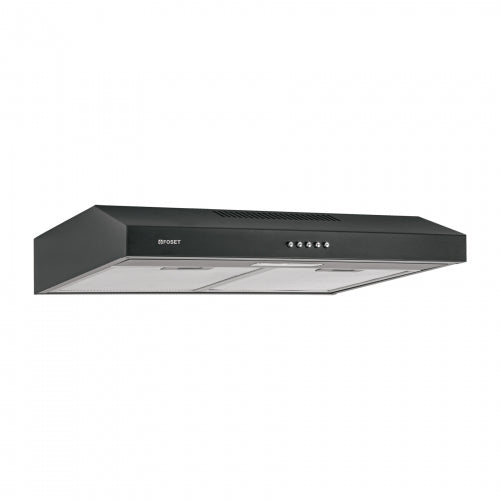 Campana extractora 60 cm, empotrable, negra, Foset 49488 CAME-60M