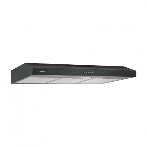 Campana extractora 80 cm, empotrable, negra, Foset 49487 CAME-80M
