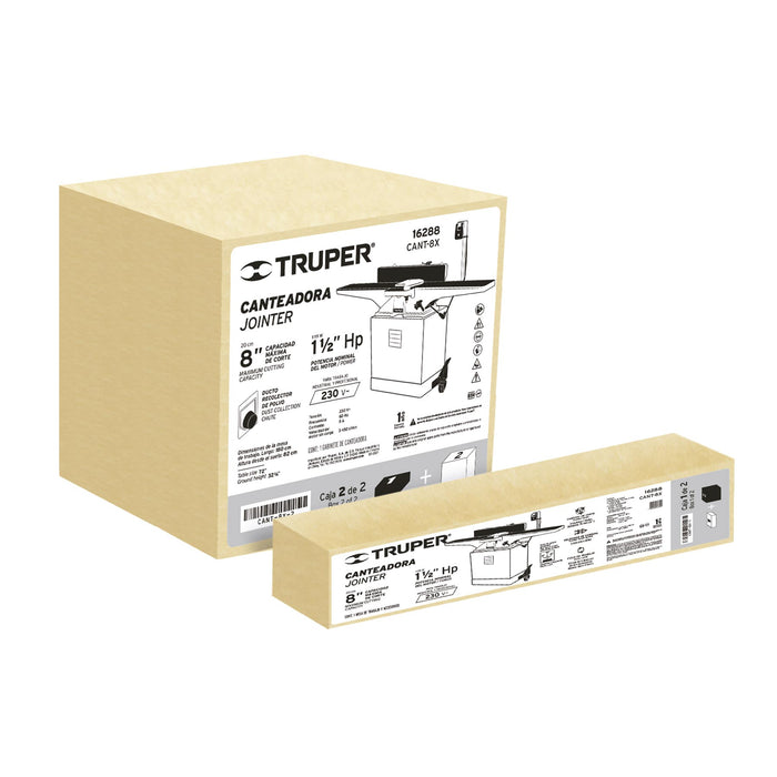 Canteadora de piso 8', 1-1/2 HP (1120 W), Truper 16288 CANT-8X