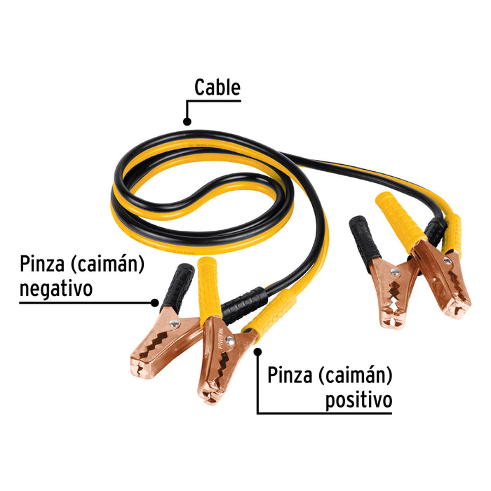 Cables pasa corriente 2 m, 125 A, 10 AWG, Pretul 22807 CAP-2010P