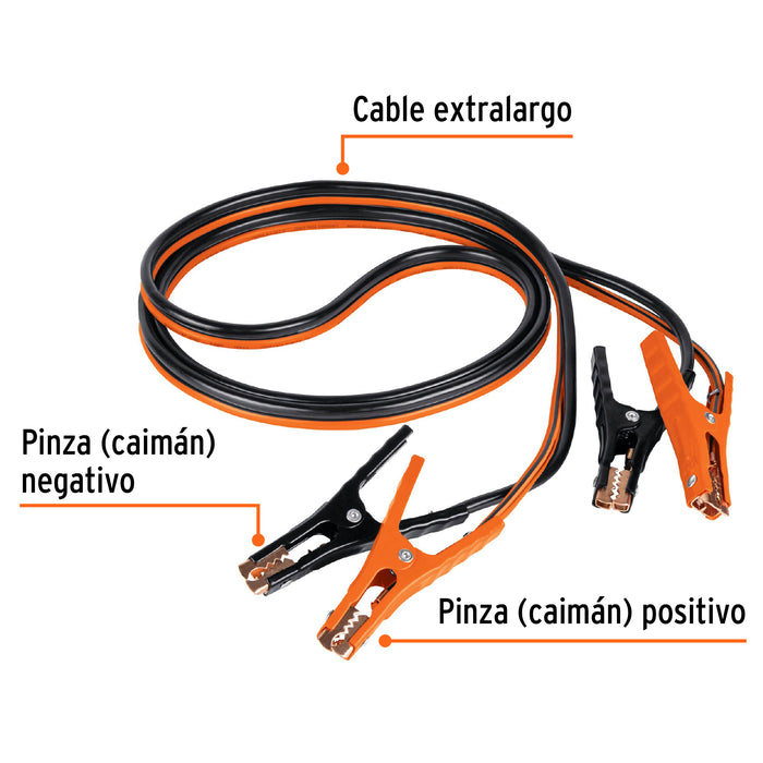 Cables pasa corriente 3.5 m, 350 A, 6 AWG, con funda, Expert 17544 CAP-3506T