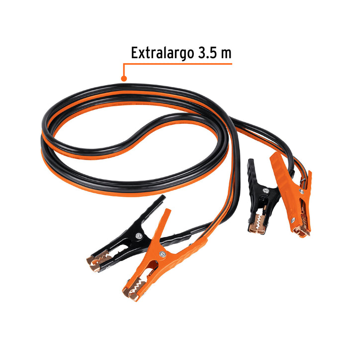 Cables pasa corriente 3.5 m, 350 A, 6 AWG, con funda, Expert 17544 CAP-3506T
